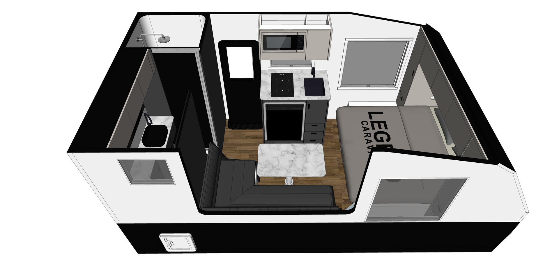 Legend Ultimate Hybrid ERV floorplan