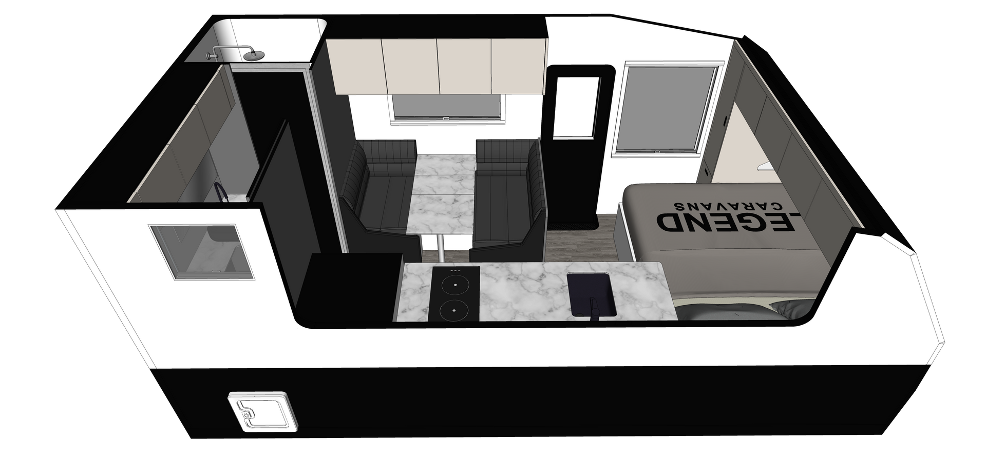 Legend Ultimate Hybrid ERV floorplan