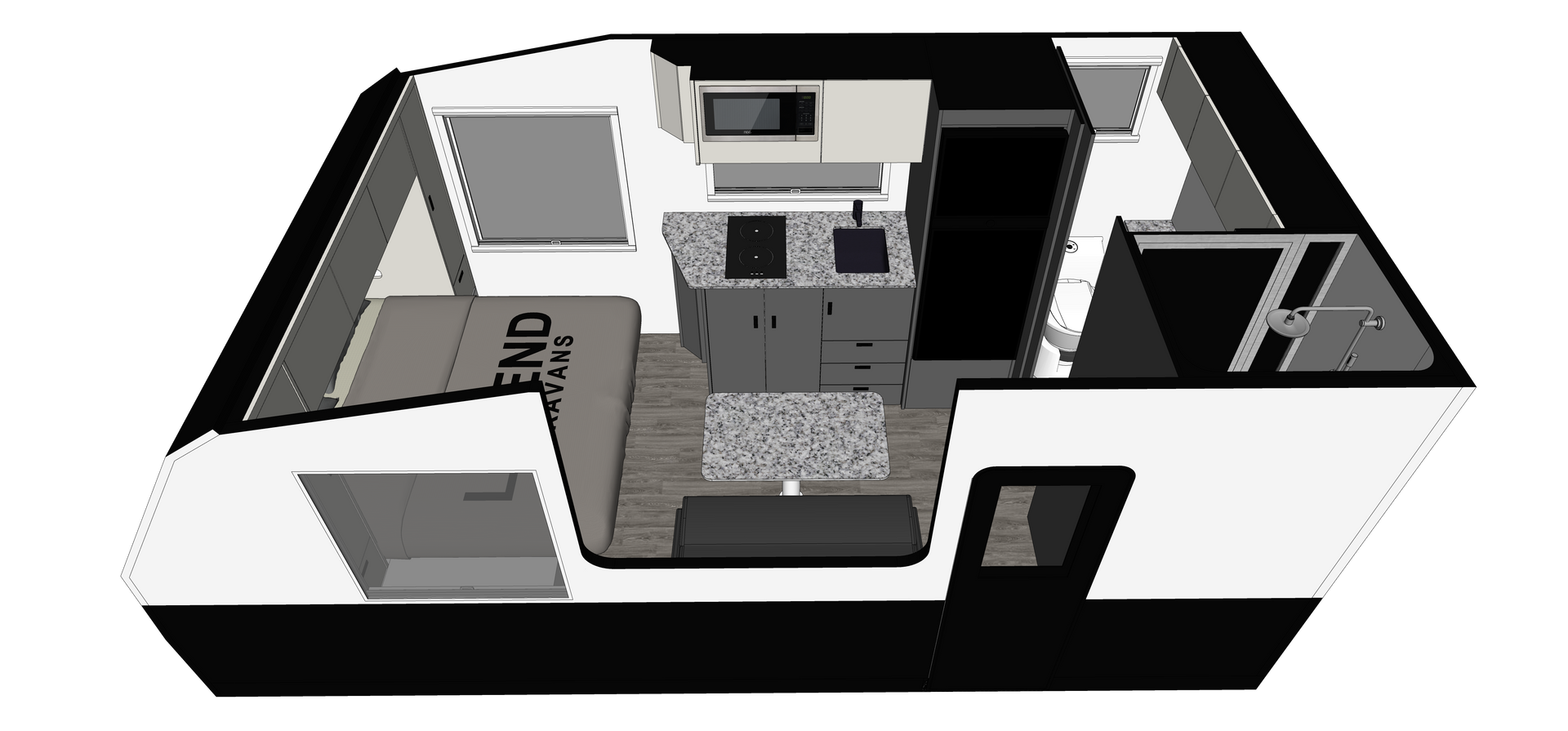 Legend Ultimate Hybrid ERV floorplan