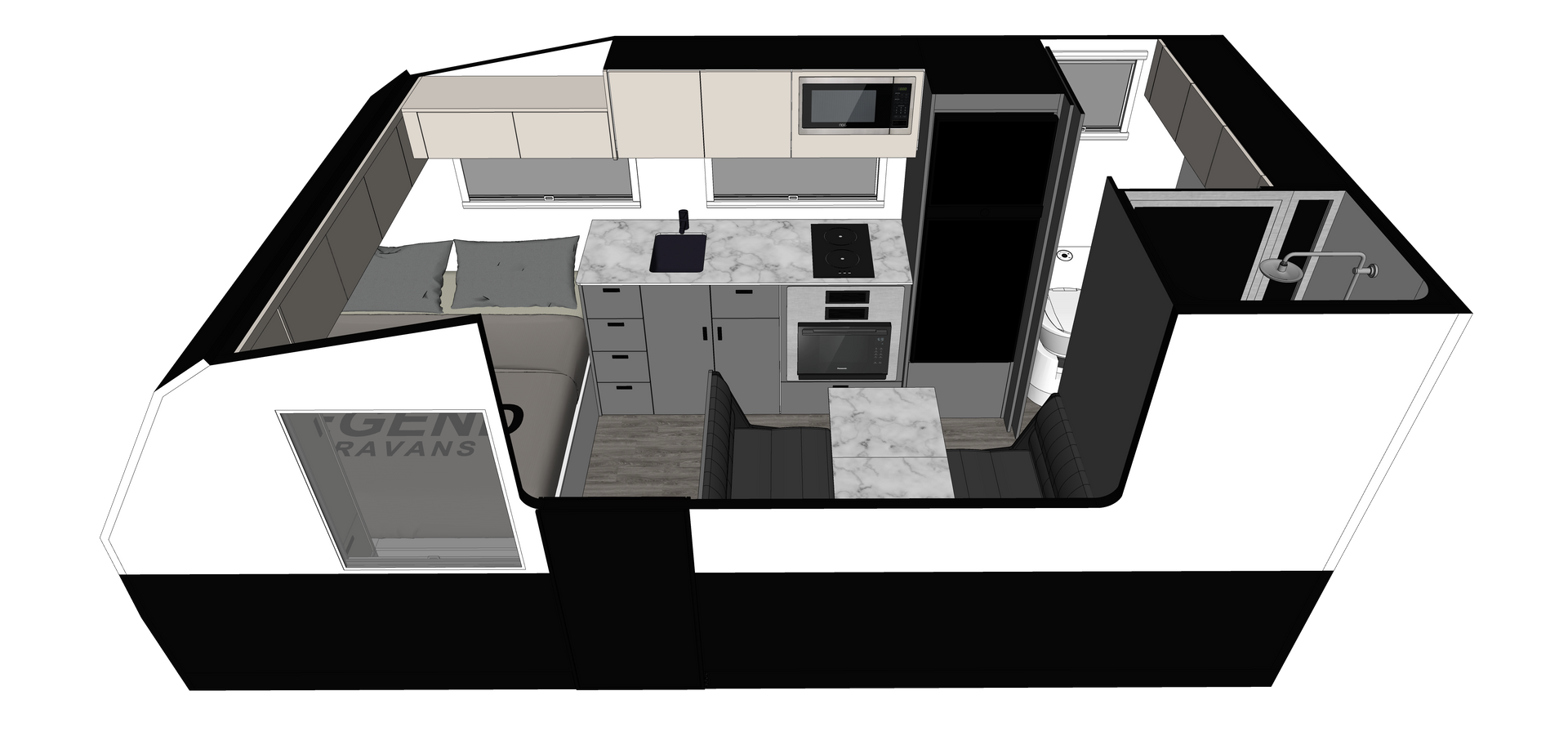 Legend Ultimate Hybrid ERV floorplan