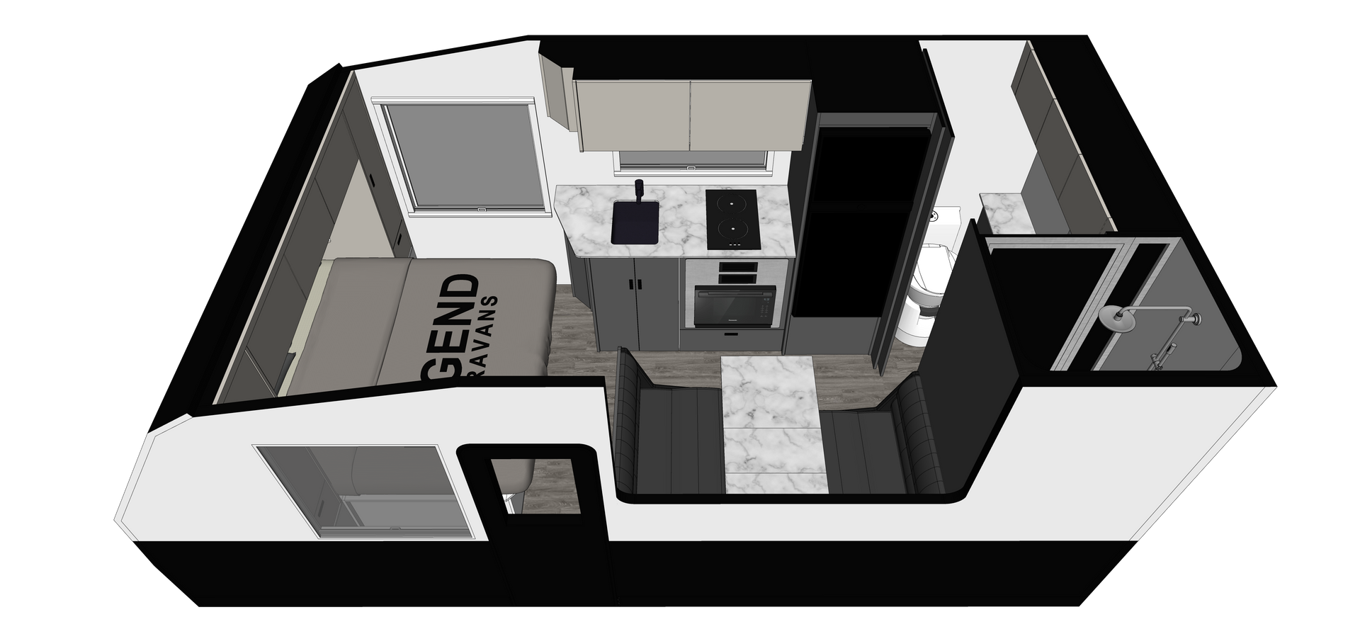 Legend Ultimate Hybrid ERV floorplan