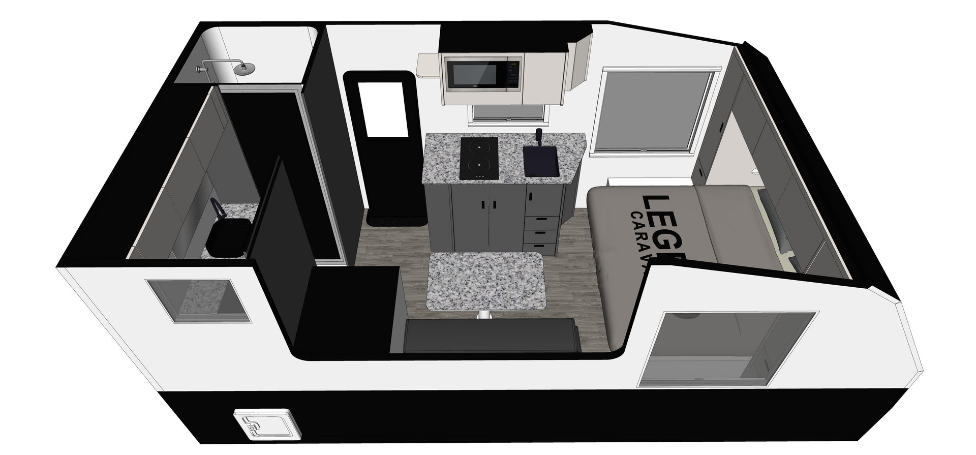 Legend Ultimate Hybrid ERV floorplan
