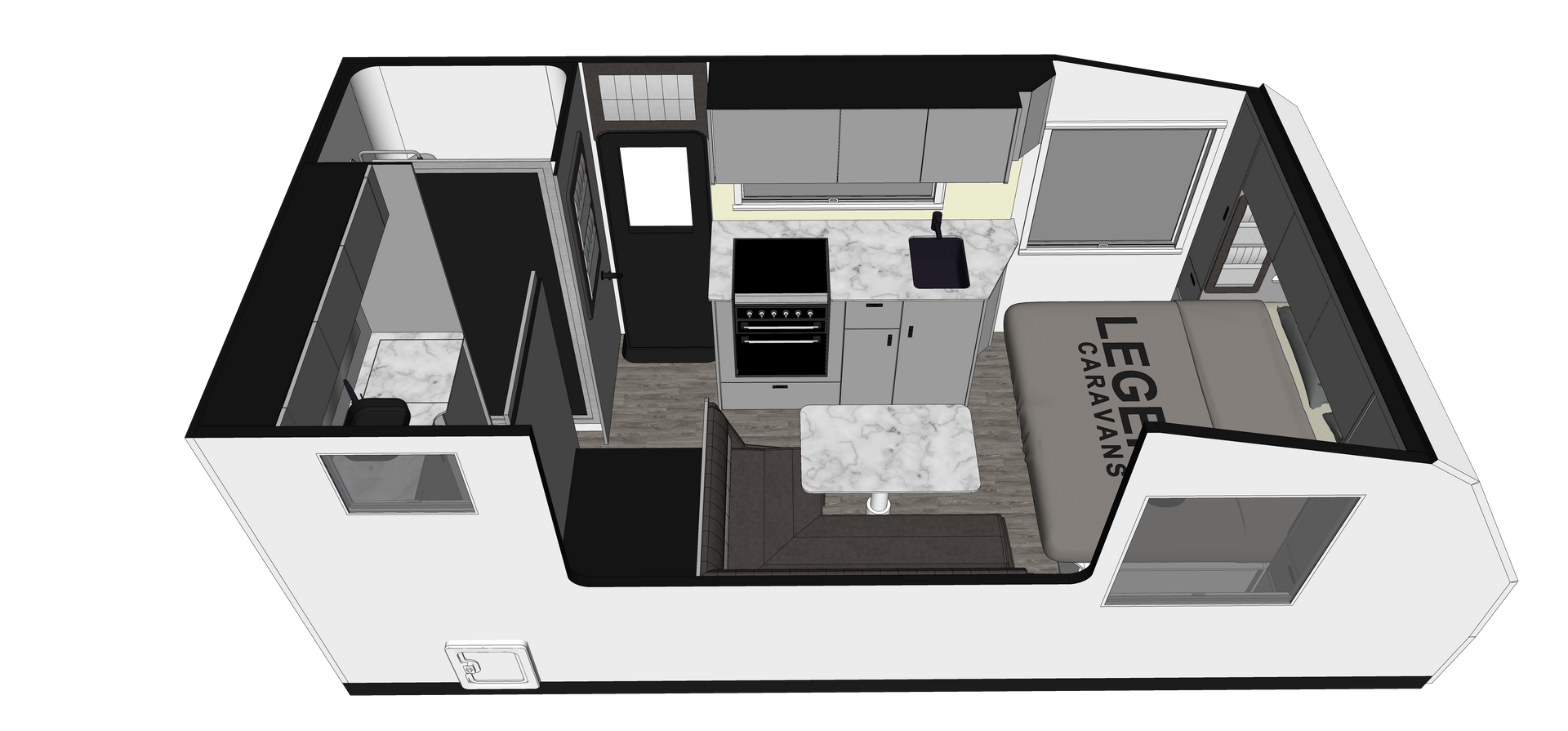 Legend Ultimate Hybrid ERV floorplan