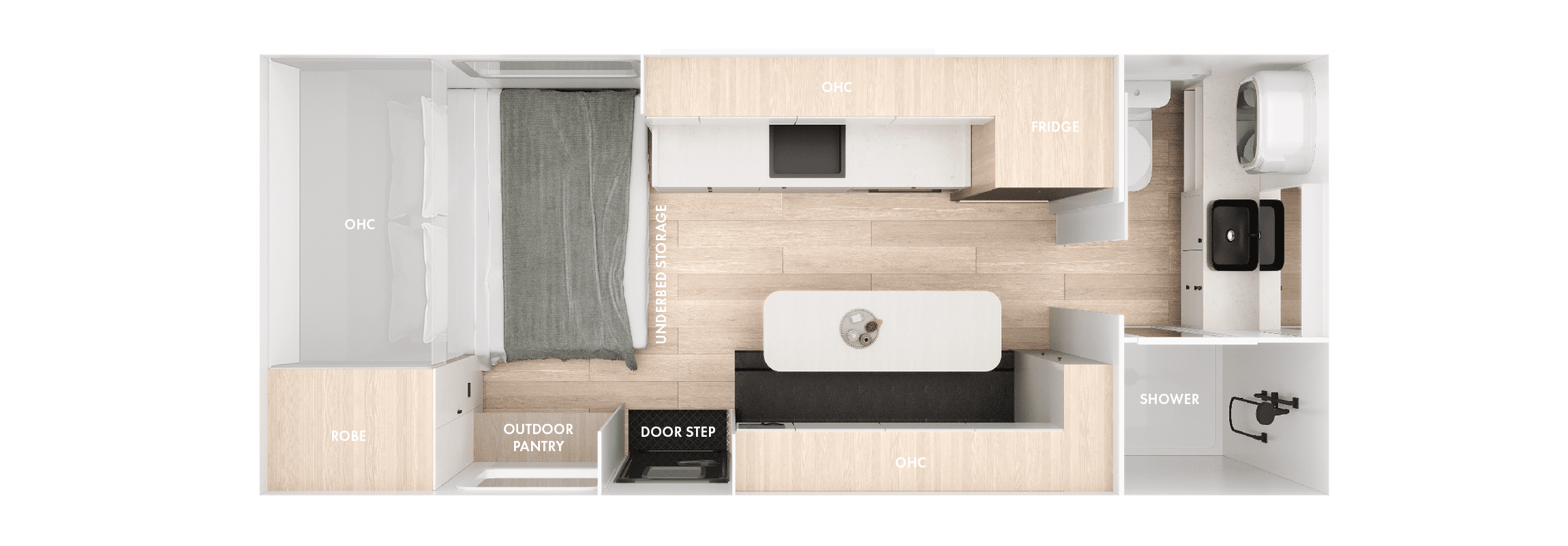 Lotus Caravans Off Grid floorplan 1 of 7