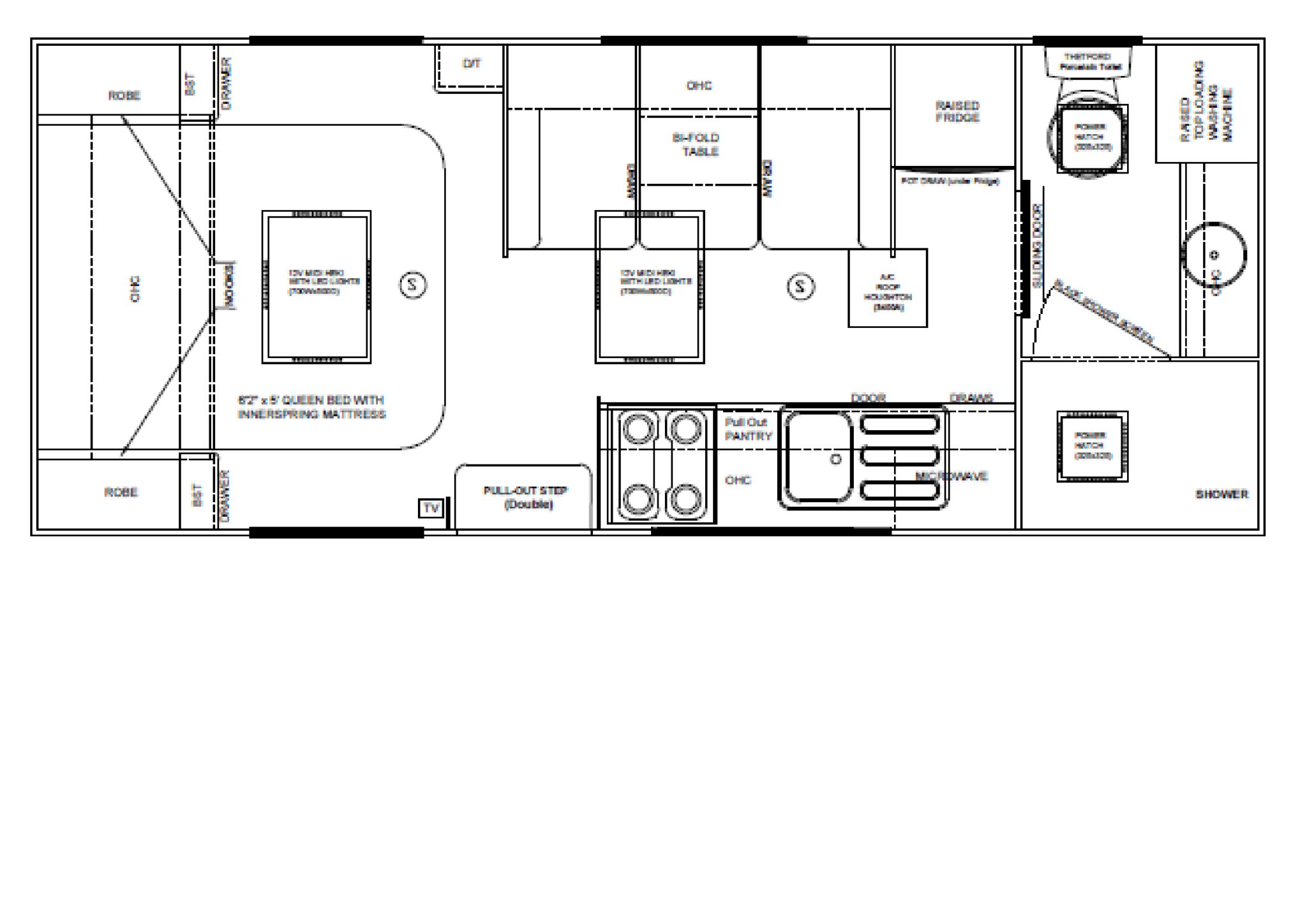 Majestic Caravans Knight SLE floorplan 1 of 4