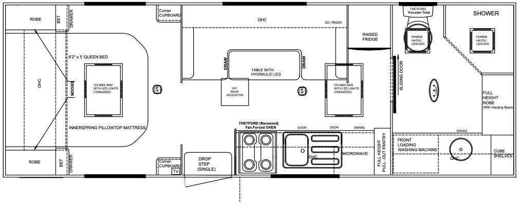 Majestic Caravans Navigator floorplan 3 of 6