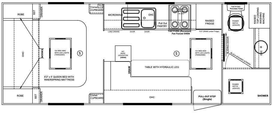 Majestic Caravans Navigator floorplan 5 of 6