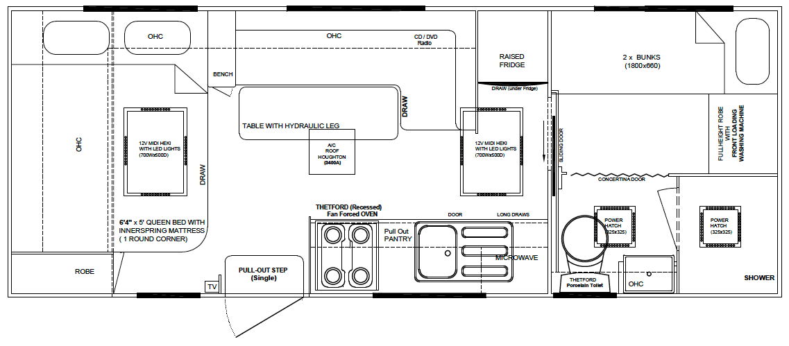 Majestic Caravans Navigator floorplan 6 of 6