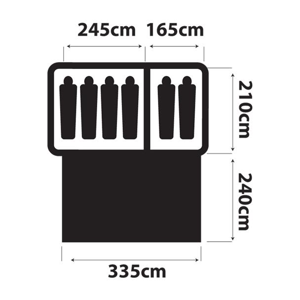 Marlin Campers Escape floor plan