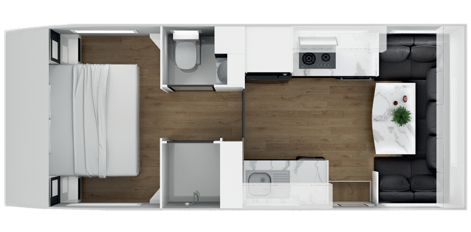 Masterpiece Caravans Optimum Director's Edition floorplan 4 of 11