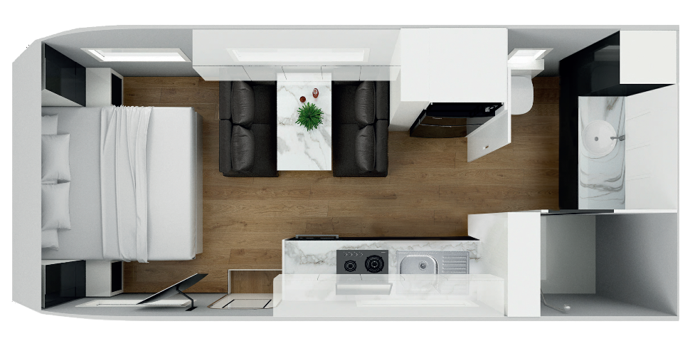 Masterpiece Caravans Optimum floorplan 12 of 23