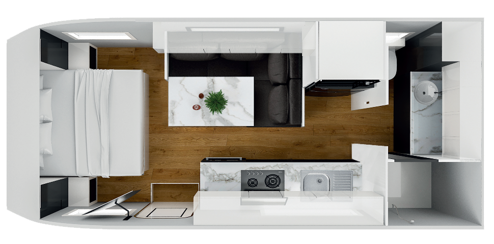 Masterpiece Caravans Optimum floorplan 2 of 23