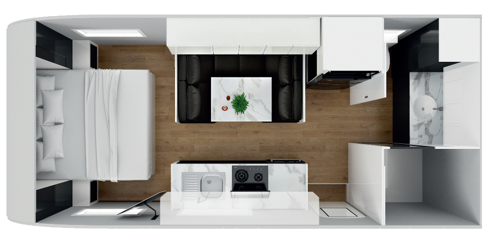 Masterpiece Caravans Optimum floorplan 8 of 23