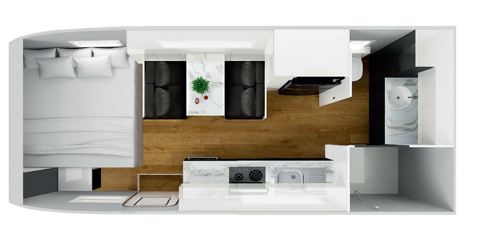 Masterpiece Caravans Performance floorplan 1 of 23