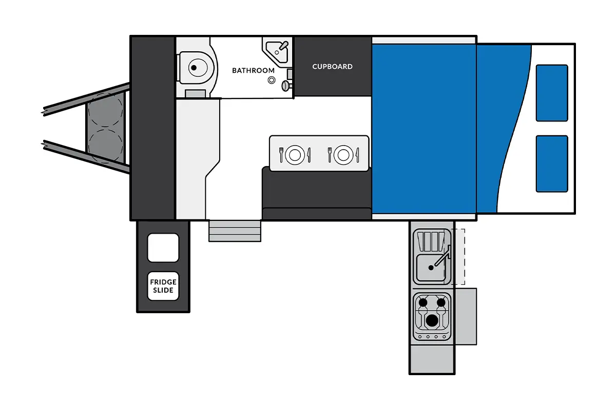 Market Direct Campers Forte SR11 floor plan 1 of 2