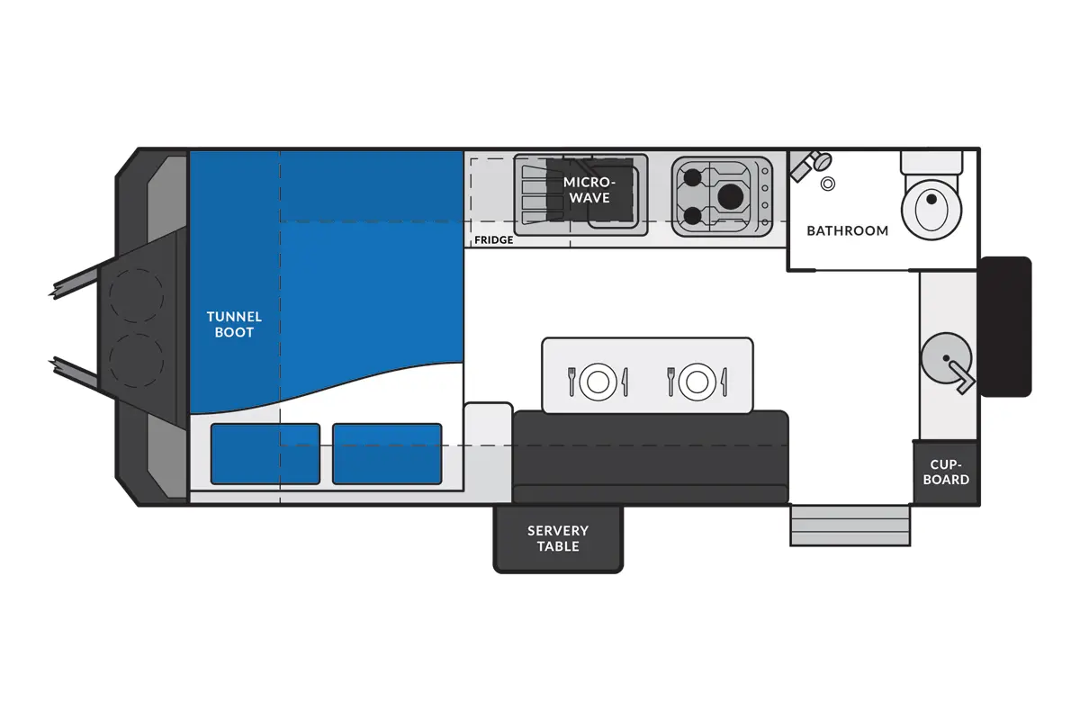 Market Direct Campers Forte SR14 S2 floor plan