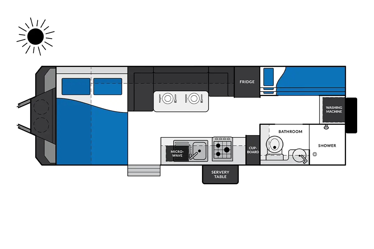 Market Direct Campers Forte SR20 Family S2 floor plan 1 of 2