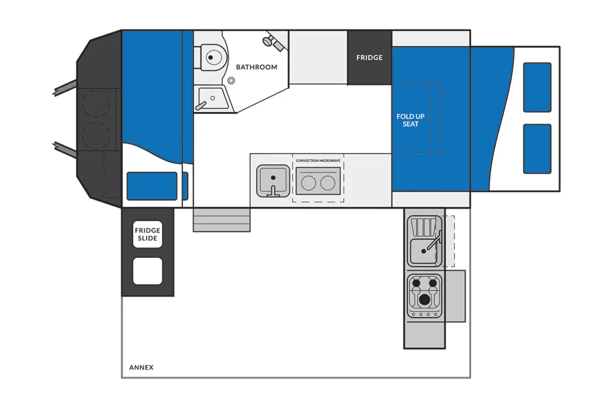Market Direct Campers XT15 Family Pop MK4 floor plan