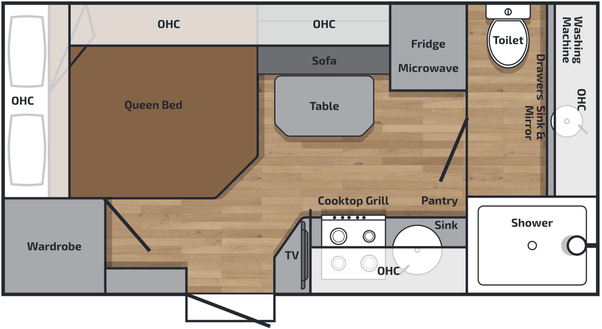 Millard Caravans MFLOW floor plan 1 of 12