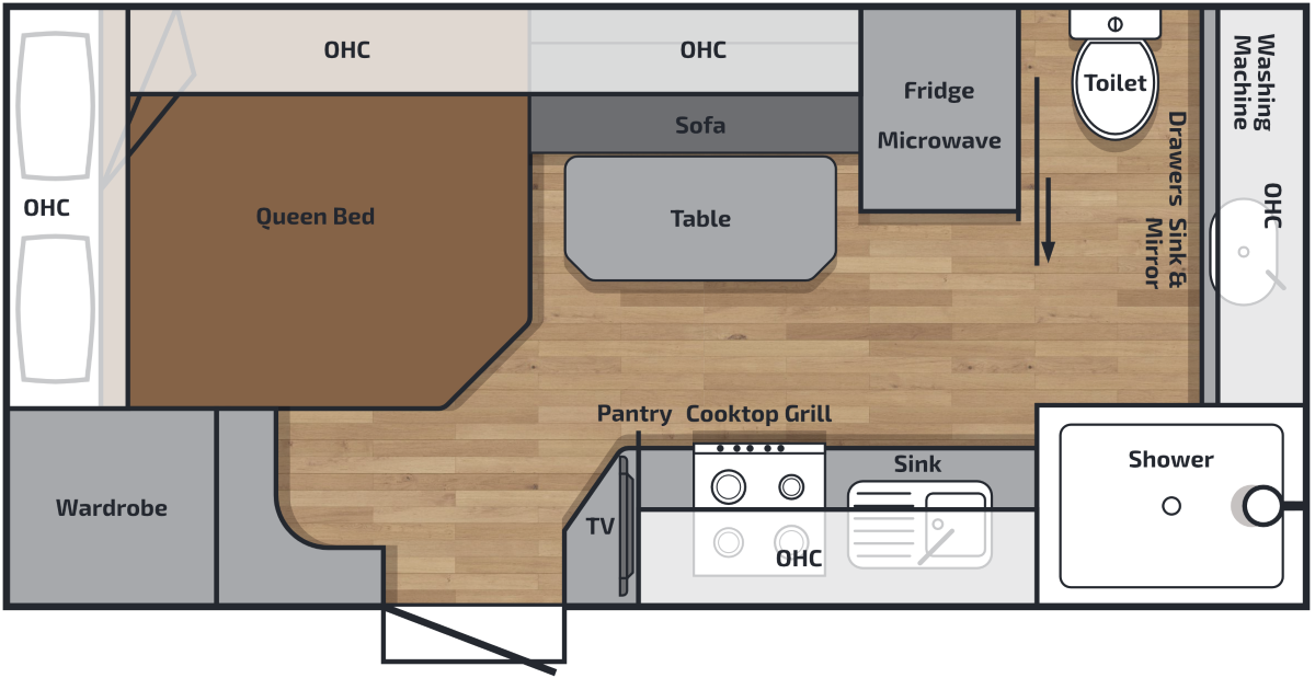 Millard Caravans XRider floor plan 1 of 26