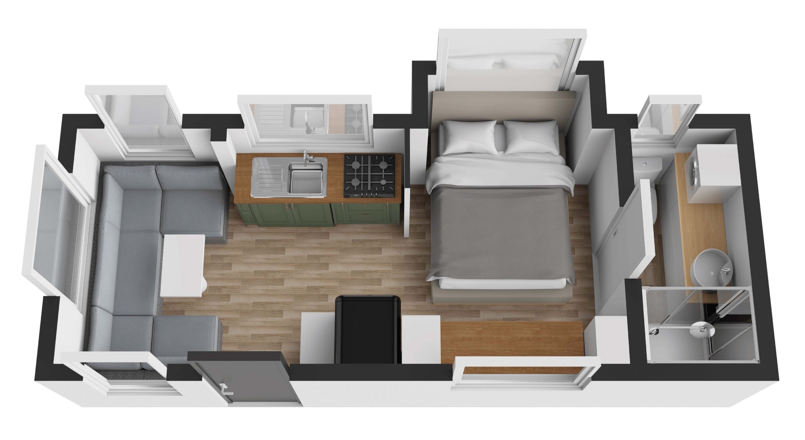 New Age Caravans Big Red floorplan 1 of 2