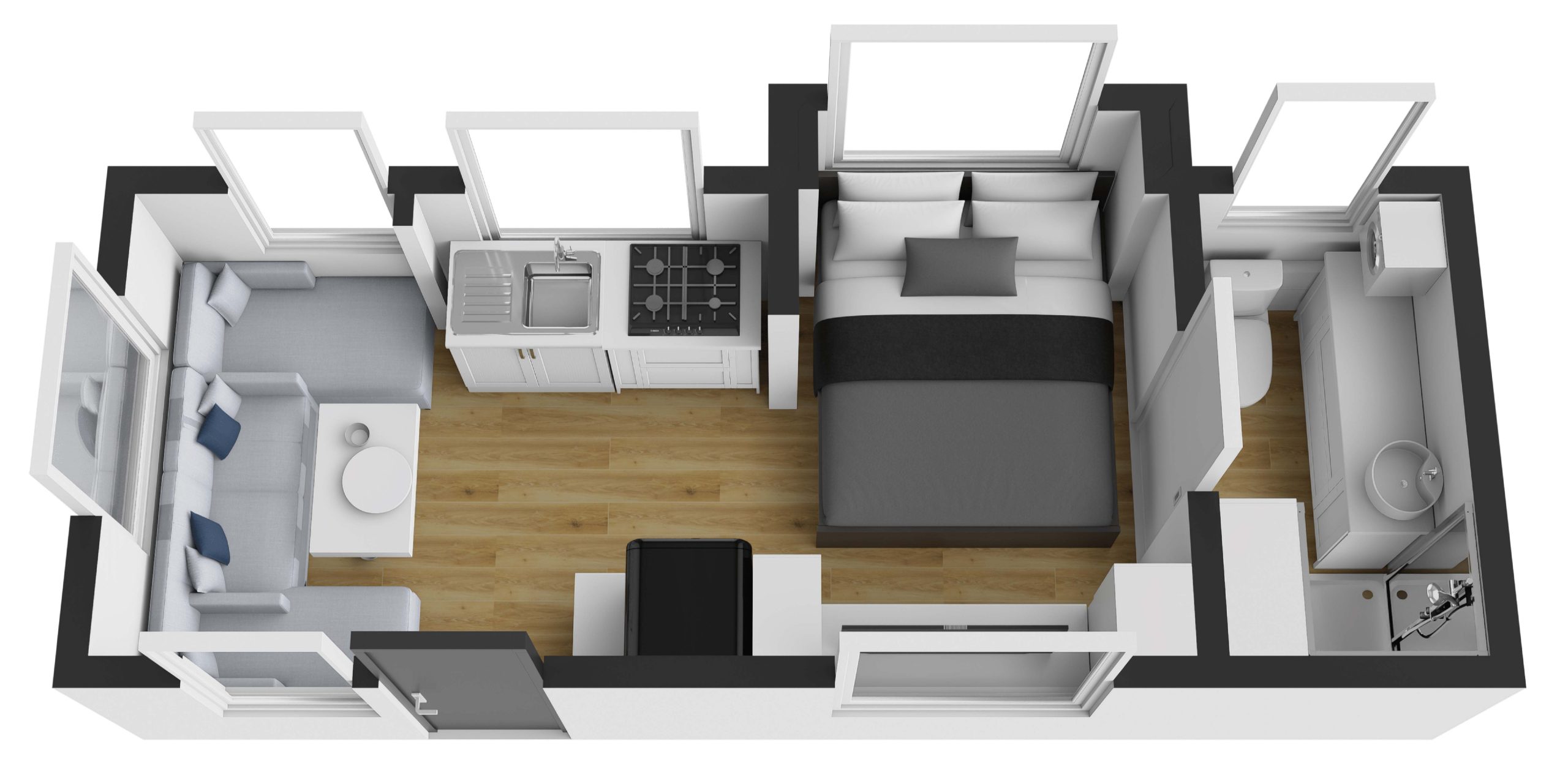 New Age Caravans Big Red floorplan 2 of 2