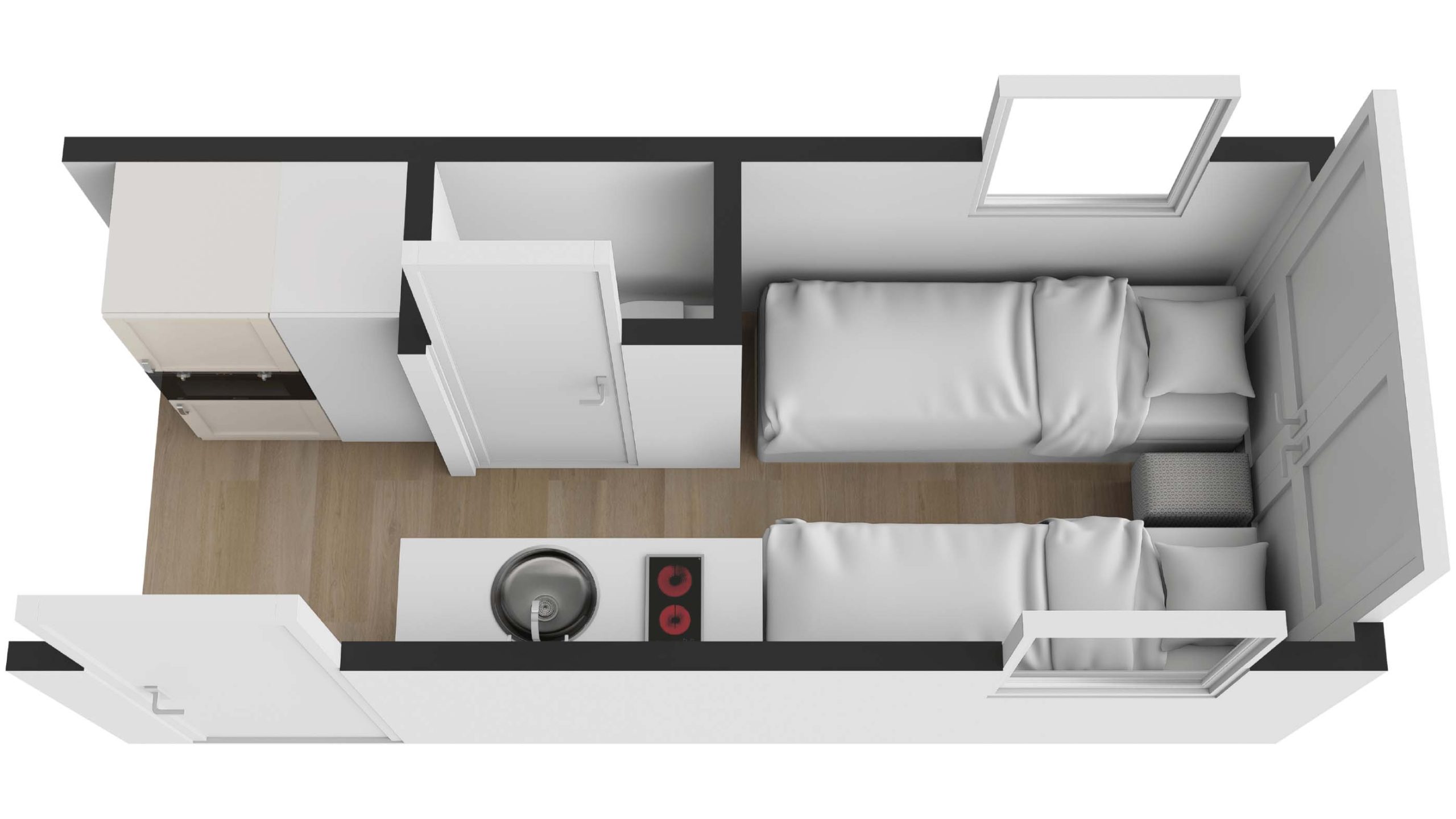 New Age Caravans Campervan floorplan 2 of 2
