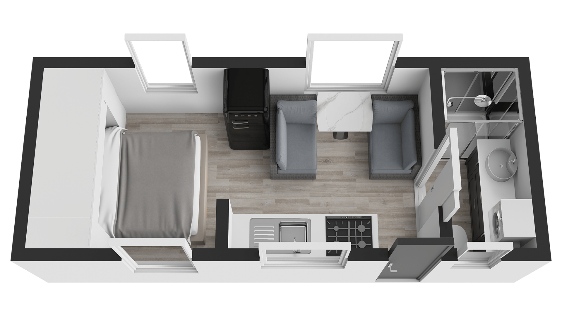 New Age Caravans Desert Rose floorplan