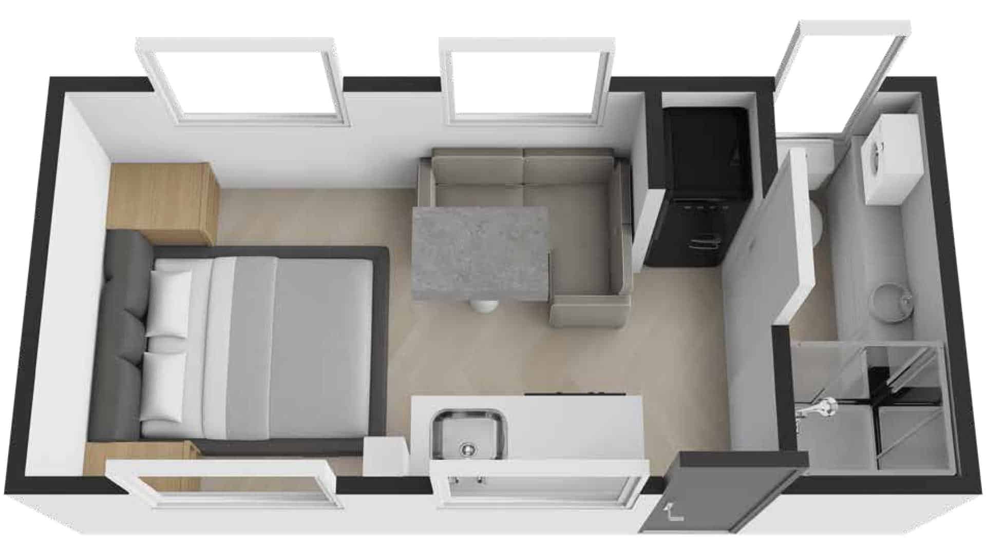 New Age Caravans Manta Ray floorplan 1 of 4