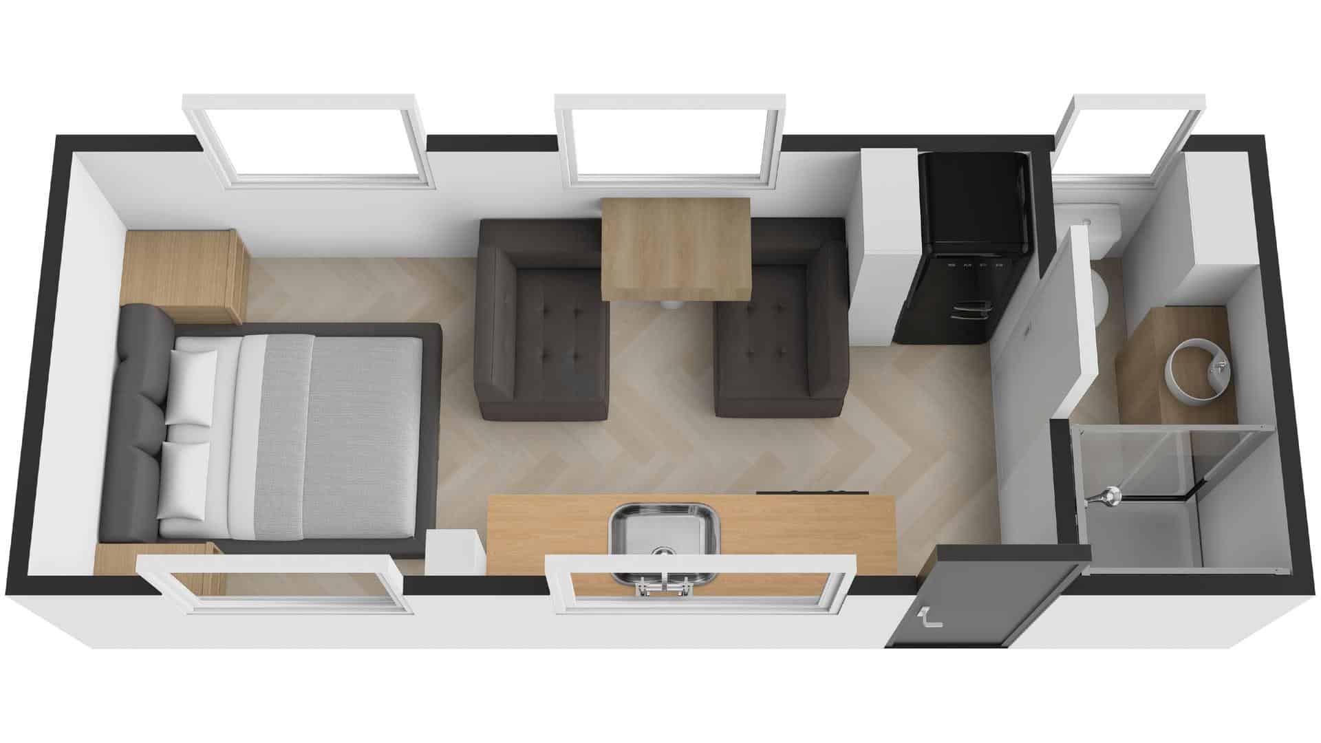 New Age Caravans Manta Ray floorplan 3 of 4