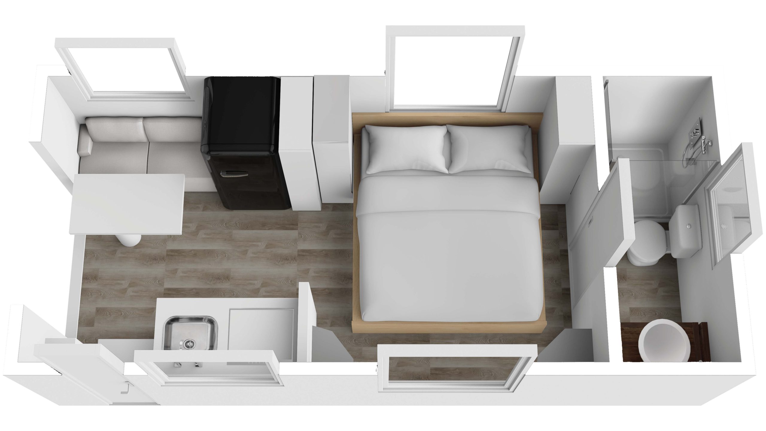 New Age Caravans Nam8 floorplan 1 of 6