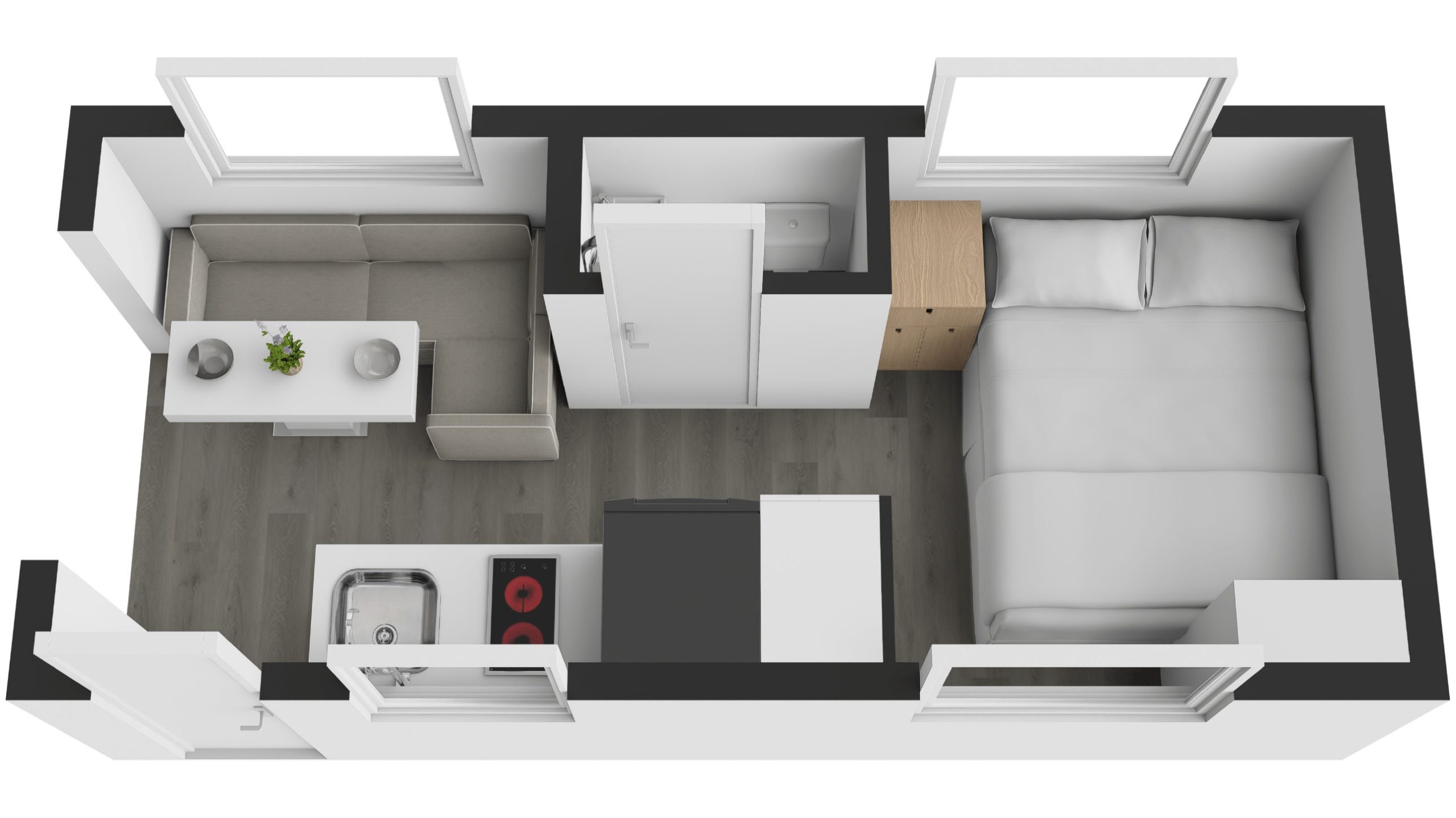 New Age Caravans Nam8 floorplan 2 of 6
