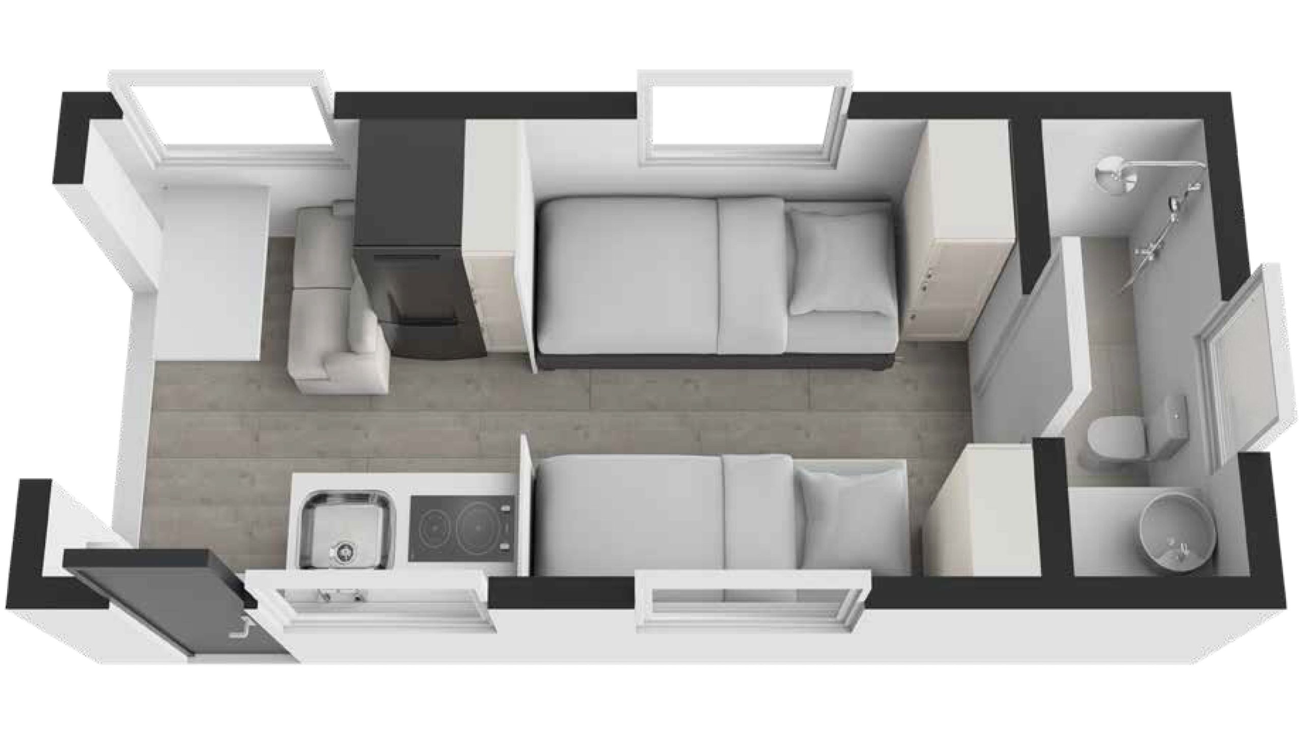 New Age Caravans Nam8 floorplan 3 of 6