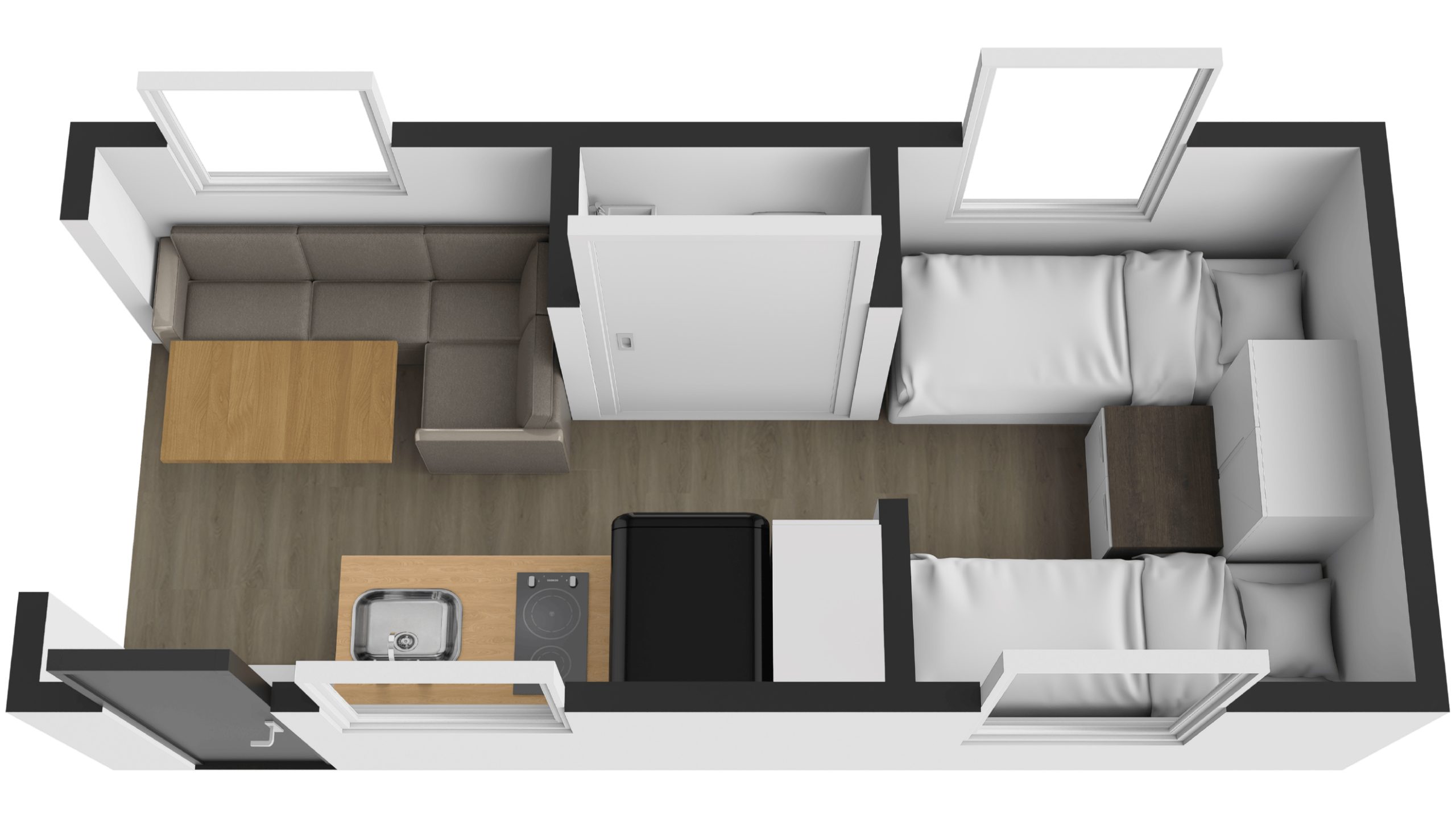 New Age Caravans Nam8 floorplan 4 of 6