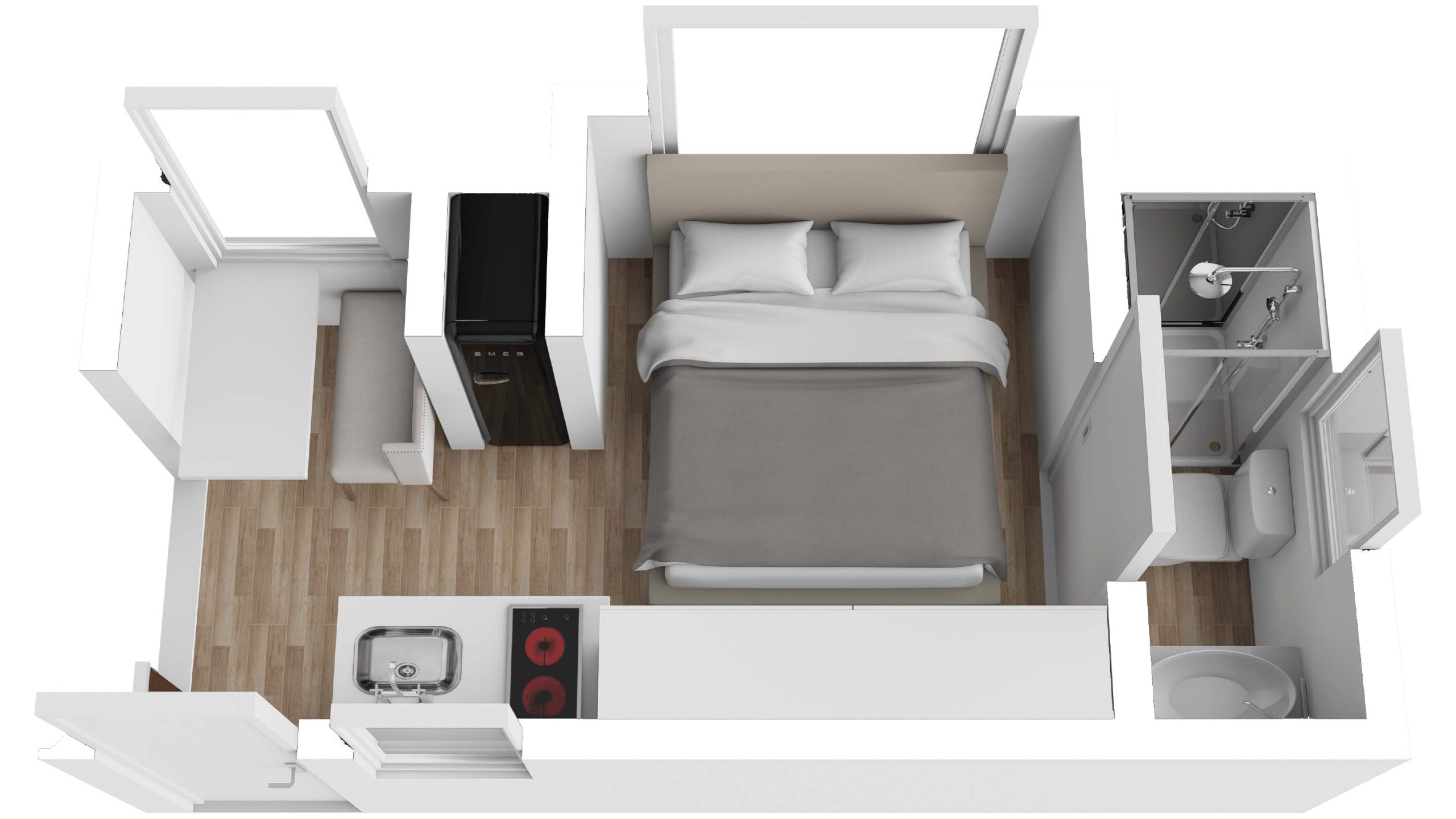 New Age Caravans Nam8 floorplan 5 of 6