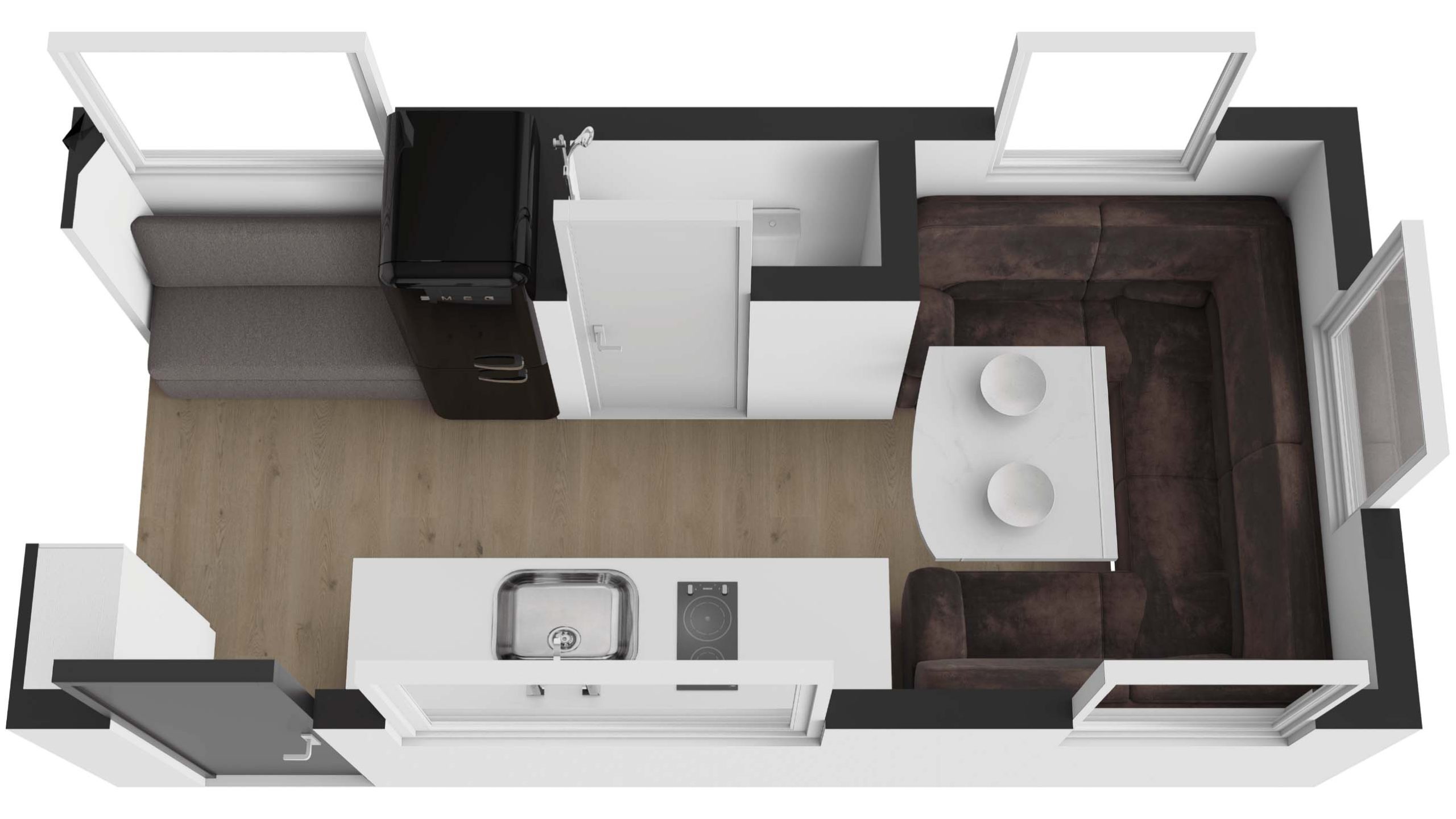 New Age Caravans Nam8 floorplan 6 of 6