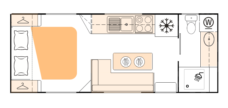 Nova Caravans Bravo floorplan 10 of 22