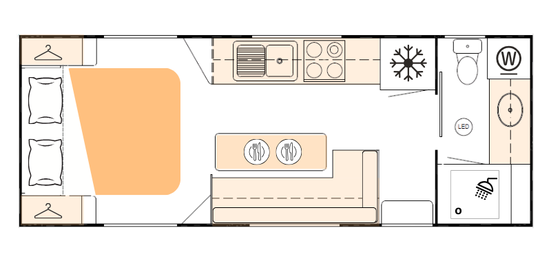 Nova Caravans Bravo floorplan 11 of 22