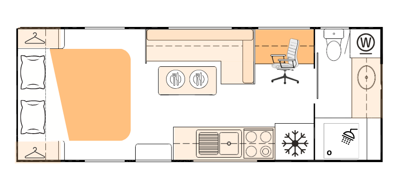 Nova Caravans Bravo floorplan 12 of 22