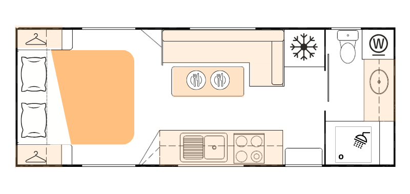 Nova Caravans Bravo floorplan 14 of 22