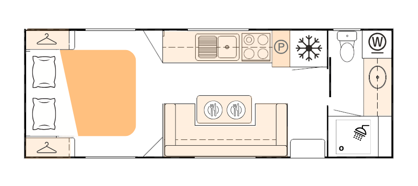 Nova Caravans Bravo floorplan 17 of 22