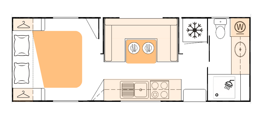 Nova Caravans Bravo floorplan 18 of 22