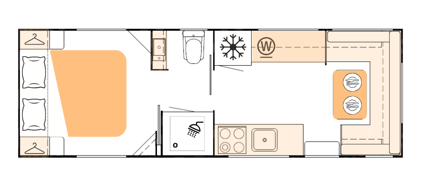 Nova Caravans Bravo floorplan 19 of 22