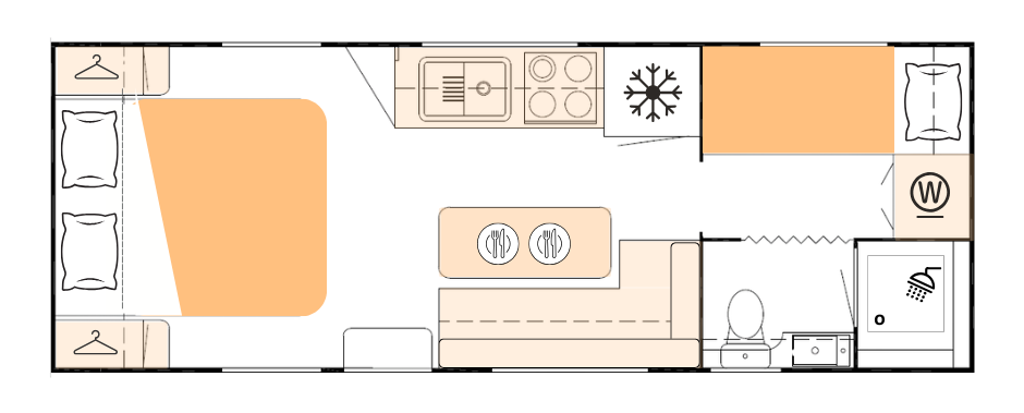 Nova Caravans Bravo floorplan 20 of 22