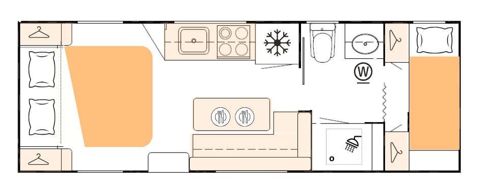 Nova Caravans Bravo floorplan 21 of 22