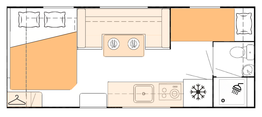 Nova Caravans Bravo floorplan 8 of 22