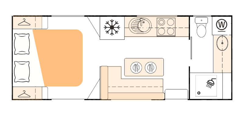 Nova Caravans Bravo floorplan 9 of 22