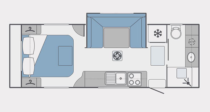 Nova Caravans Pride Platinum floorplan 1 of 6