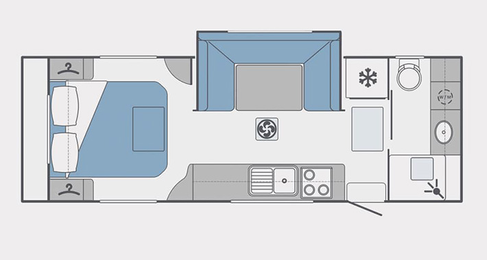 Nova Caravans Pride Platinum floorplan 2 of 6