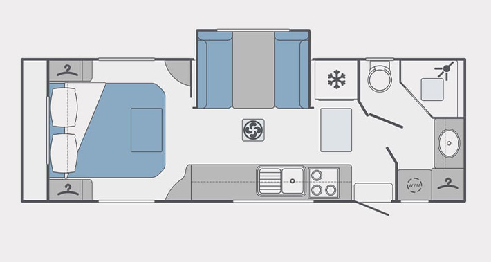 Nova Caravans Pride Platinum floorplan 4 of 6